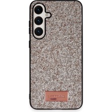 Csmtex Onegif  Galaxy A55 5g Bright Simli Kapak - Gold