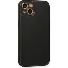 Mrs-  iPhone 14 Plus Kılıf Coco Deri Silikon Kapak - Siyah -548484