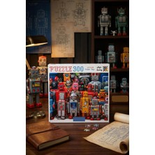 Farbu Oyuncak 300 Parça Robot Toys Sanatsal Robotlar Puzzle Kaliteli 33X48CM Eğitici Çocuk Yapboz