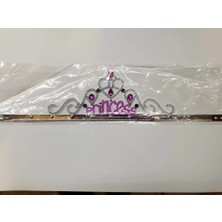 Mrs- Gümüş Renk Prenses Yazılı Parti Tacı 60 cm -548484