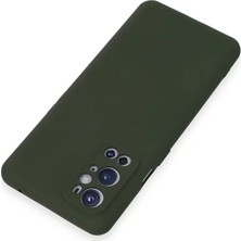 Mrs-  One Plus 9 Pro Kılıf Nano Içi Kadife Silikon - Koyu Yeşil -548484