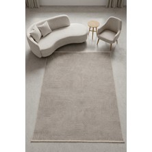 Ayduran Halı Modena Iskandinav Yıkanabilir Şönil Kilim Saçaklı, Kaymaz Tabanlı Koridor Salon Oturma Çocuk Odası Halısı