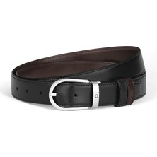 Montblanc Meisterstück At Nalı Tokalı Deri 30 mm Çift Taraflı Kemer 222371