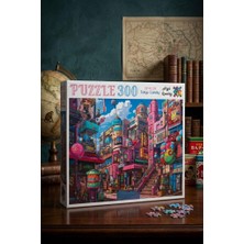 Farbu Oyuncak 300 Parça Tokyo Candy Sanatsal Tokyo Çizimi Puzzle Kaliteli 33X48CM Eğitici Çocuk Yapboz
