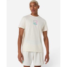 Asics Court Core Graphic Tee Erkek Bej Kısa Kollu Tshirt 2041A355-100