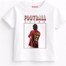Rabona Fashion Rui Costa 10 Milan Retro Çocuk Tişört