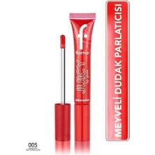 Flormar Juicy Lip Gloss No: 005 Watermelon Parlak Bitişli Renkli Dudak Parlatıcısı