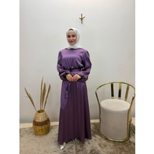 JOOQSTORE Taşlı Saten Elbise