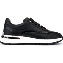 Tamer Tanca Kadın Hakiki Deri Siyah Sneakers & Spor Ayakkabı 1116 1868 Bn Ayk Y26 Syh/syh Yln Bsk