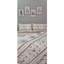Sertu Tekstil Çift Kişilik Nevresim Takımı Çiçekli
