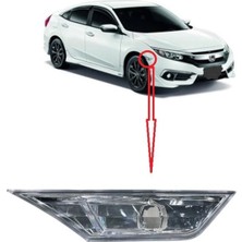 Jakuza Honda Civic Fc5 Çamurluk Sinyali Sağ Beyaz 2016-2017-2018-2019-2020-2021