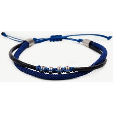 Yargıcı Deri Sarmalı Paracord Bileklik