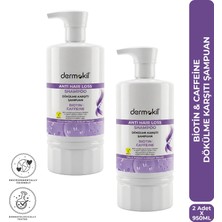 Dermokil Biotin & Caffeine Dökülme Karşıtı Şampuan 950 ml x 2 Adet