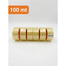Oneplus1 Şeffaf Güçlü Yapıştırıcılı Koli Bandı 45 mm x 100 M 6'lı Paket (45X100)