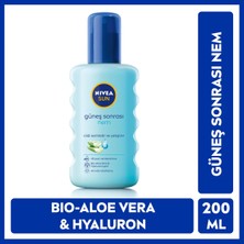 Nivea Sun Güneş Sonrası Nemlendirici Sprey 200 ml Tüm Cilt Tipleri İçin Rahatlatıcı Aloe Vera Formülü