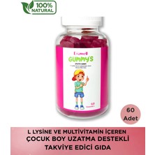 Evawell Kids Gummy – L-Lisin Destekli Çocuk Boy ve Kemik Gelişimini Destekleyen Vitamin ve Mineral Takviyesi – 60 Adet