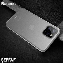 Marsilyan Baseus Wing Case Iphone 11 Pro 5.8  Ultra Ince Lux Mat Şeffaf Kılıf