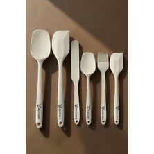 Multiamo 6lı Takım Yanmaz Yapışmaz Slikon Yumurta Fırçası Kaşık Bıçak Pasta Spatula Seti