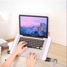 Bowie Soğutuculu Yükseklik Ayarlı Laptop Standı Çalışma Masası Laptop Yükseltici Fanlı Tüm Laptoplar ile Uyumlu