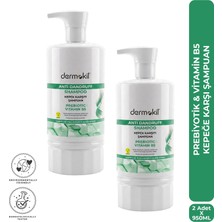 Dermokil Prebiyotik & Vitamin B5 Kepeğe Karşı Şampuan 950 ml x 2 Adet