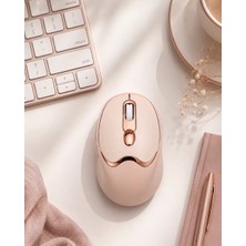 Marsilyan Bluetooth ve 2.4g Destekli Sessiz Kablosuz Mouse Şarjlı Tasarım