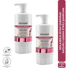 Dermokil Kolajen & Siyah Sarımsak Sağlıklı Uzama Etkili Şampuan 950 ml x 2 Adet