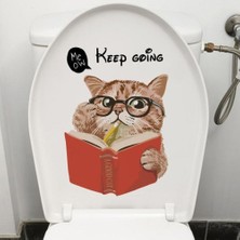 Hereveoyuncak Decohandy Klozet Etiketi Keep Goinng Kedi