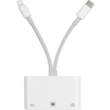ZR814 Lightning Type-C Ethernet Camera Adaptör