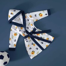 Taç Lisanslı Fenerbahçe Baskılı 4-6 Yaş Bebek Bornoz