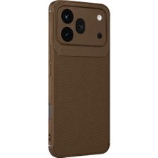 Mey İthalat Mey Ithalat®  Huawei Honor 600 Pro Auto Focus Karbon Kapak - Kahverengi