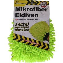 Mikrofiber Makarna Yıkama Eldiveni Yeşil