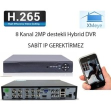 8 Kanal Hybrid Dvr Kayıt Cihazı Xmeye H265+