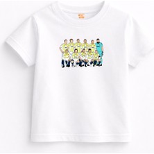 Rabona Fashion Sarı Lacivert 2008 Sevilla Zaferi Çocuk T-Shirt