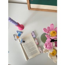Tiny Stories TR Mıknatıslı Kelebek Temalı Kitap Ayracı 6 Adet Çiçek Desenli Türkiye Üretimi