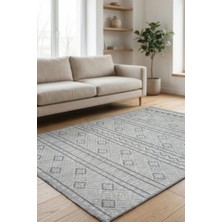 Ayduran Halı Rolyef Iskandinav Kabartmalı Sisal Bukle Yıkanabilir Kaymaz Taban Salon Mutfak Çocuk Odası Halısı