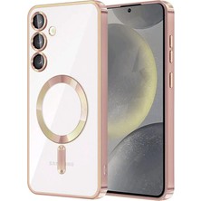 Selfbuysell Samsung Galaxy S24 Kılıf Kross Magneticsafe Kapak - Rose