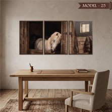 Akıllı Kağıt Cam Görünümlü Yapışkanlı At Tablo Hayvan (Model- 25)