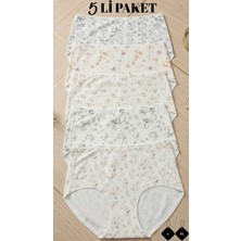Unreal Un Real Underwear 871 Lazer Kesim Çiçek Baskılı Külot 5’li Paket