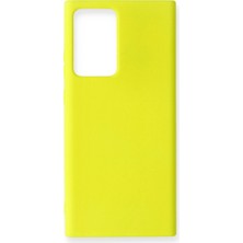 Selfbuysell Samsung Galaxy Note 20 Ultra Kılıf Nano Içi Kadife Silikon - Sarı