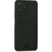 Selfbuysell Xiaomi Redmi Note 12 4g Kılıf Kelvin Kartvizitli Silikon - Koyu Yeşil