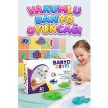 Farbu Oyuncak Vakumlu Plastik 20 Parça Sevimli Deniz Canlıları Eğitici Oyuncak Banyo ve Havuz Seti