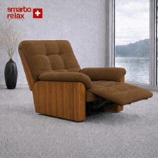 Smarto Relax TV Koltuğu PORTO Comfort Döner ve Sallanan Elektrikli Mekanızmalı Sırt Dayanağı Kontrol Panelli Ergonomik 8 farkli renk seçenek Dekoratif Baba Koltuğu