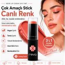 Çok Amaçlı Stick Allık, Far, Dudak Renklendirici & Lip Cheek Eye Tint-Vegan & Temiz IÇERIKRV114