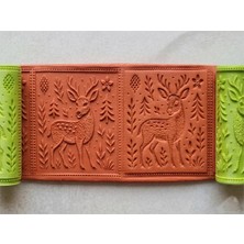 Atölye Dekupaj Model 184 - Deboss & Emboss İkili Set - Polimer Kil Seramik Çamuru Doku Oklavası