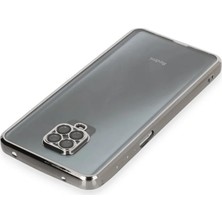 Mrs-  Xiaomi Redmi Note 9 Pro Kılıf  Lensli Silikon - Gümüş -548484