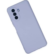 Mrs-  Huawei Nova Y70 Kılıf Nano Içi Kadife Silikon - Lila -548484