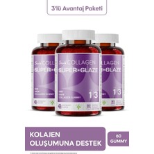 Suda Collagen Super Glaze 60 Gummy - 3 Adet (Toplam 180 Gummy)