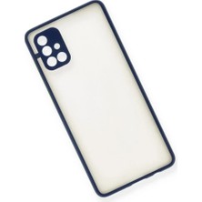 Mrs-  Samsung Galaxy A71 Kılıf Montreal Silikon Kapak - Lacivert -548484