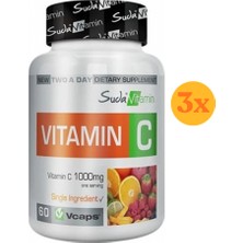 Suda Vitamin C 1000 Mg 60 Kapsül - 3 Adet (Toplam 180 Kapsül)