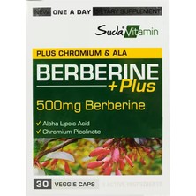 Suda Vitamin Berberine Plus Karamuk Ekstresi 30 Kapsül - Dezenfektan Hediyeli (%72 Alkol)